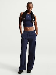 Nike Midnight Navy One Dri-FIT Woven Wide-Leg Joggers - Image 1 of 4