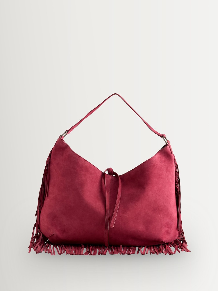 Rouge - Sac à bandoulière Free People Finn à franges - Image 1 de 6