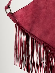 Rouge - Sac à bandoulière Free People Finn à franges - Image 4 de 6