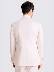 MOSS Pink Tailored Fit Cotton Suit Jacket - Image 3 of 5