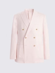 MOSS Pink Tailored Fit Cotton Suit Jacket - Image 5 of 5