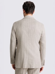 MOSS Natural Tailored Fit Stripe Suit Jacket - Image 3 of 5