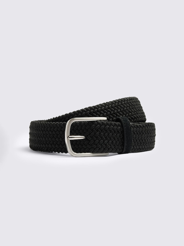 MOSS Black Woven Belt - Image 1 of 2