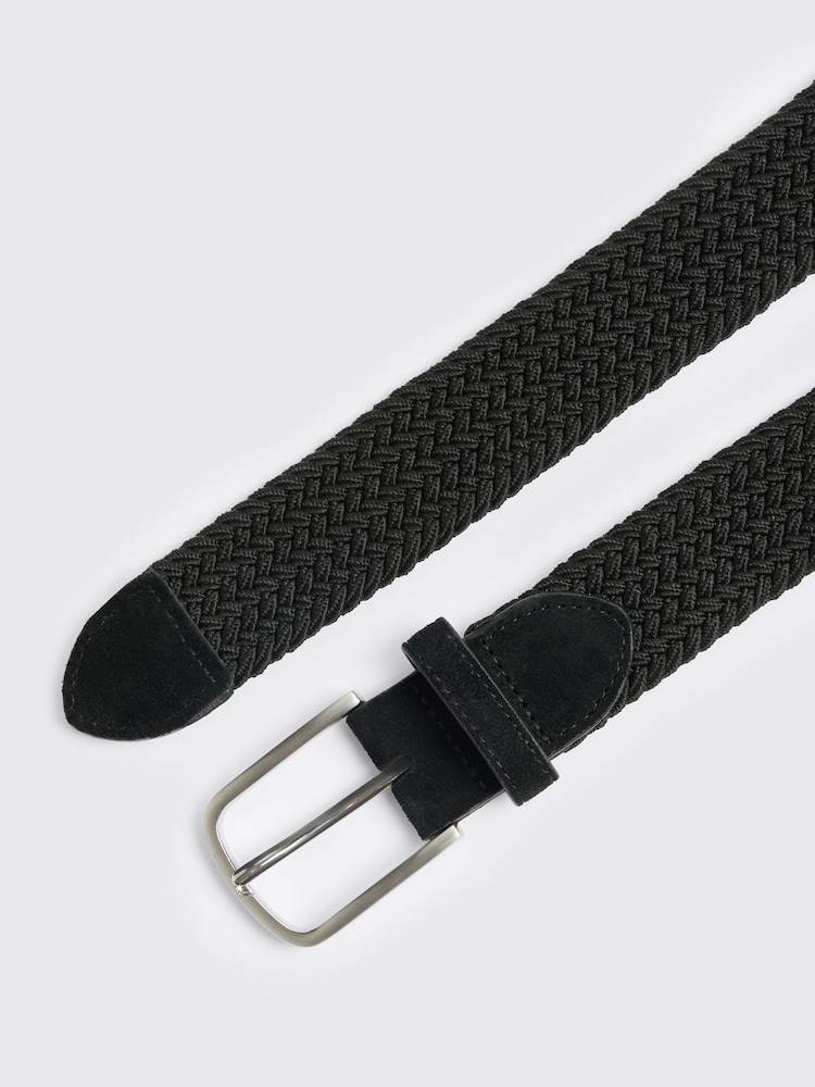 MOSS Black Woven Belt - Image 2 of 2
