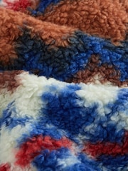 Burnt Orange Fairisle Borg Jacket - Image 5 of 5