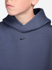 Nike Diffused Blue Sportswear Tech Fleece Oversized Pullover Hoodie - Image 3 of 3