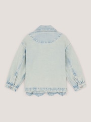 Monsoon Blue Flower Sequin Denim Jacket - Image 4 of 5