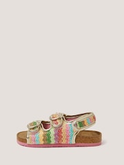 Monsoon Rainbow Stripe Sandals - Image 2 of 3