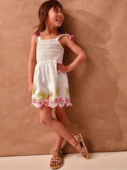 Monsoon Palm Print Smocked Playsuit - Bild 1 von 1