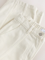 Ecru Barrel Leg Cargo Trousers - Image 6 of 7