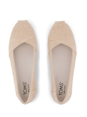 Toms Gold Alpargata Ballet Shoes - Image 4 of 5