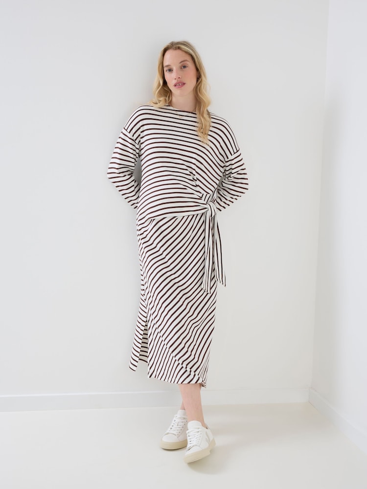 JoJo Maman Bébé Long Sleeve Maternity T-Shirt Dress - Slika 1 od 4