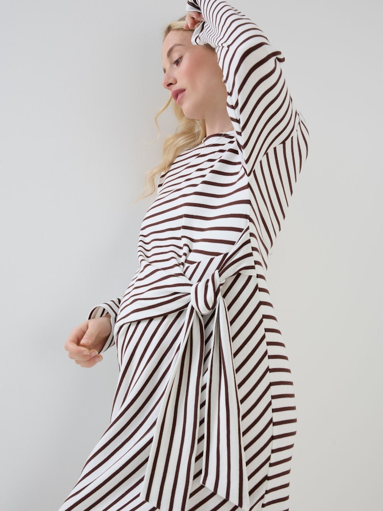 JoJo Maman Bébé Long Sleeve Maternity T-Shirt Dress - Slika 2 od 4
