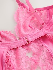 Pink Glamour Crotchless Bodysuit - Image 4 of 4