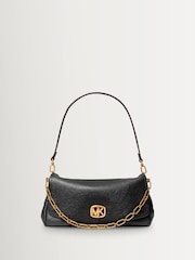 Michael Kors Black Bryant Turnlock Chain Shoulder Bag - Image 1 of 3