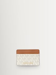 Michael Kors Cream Jet Set Card Holder - Image 1 of 5