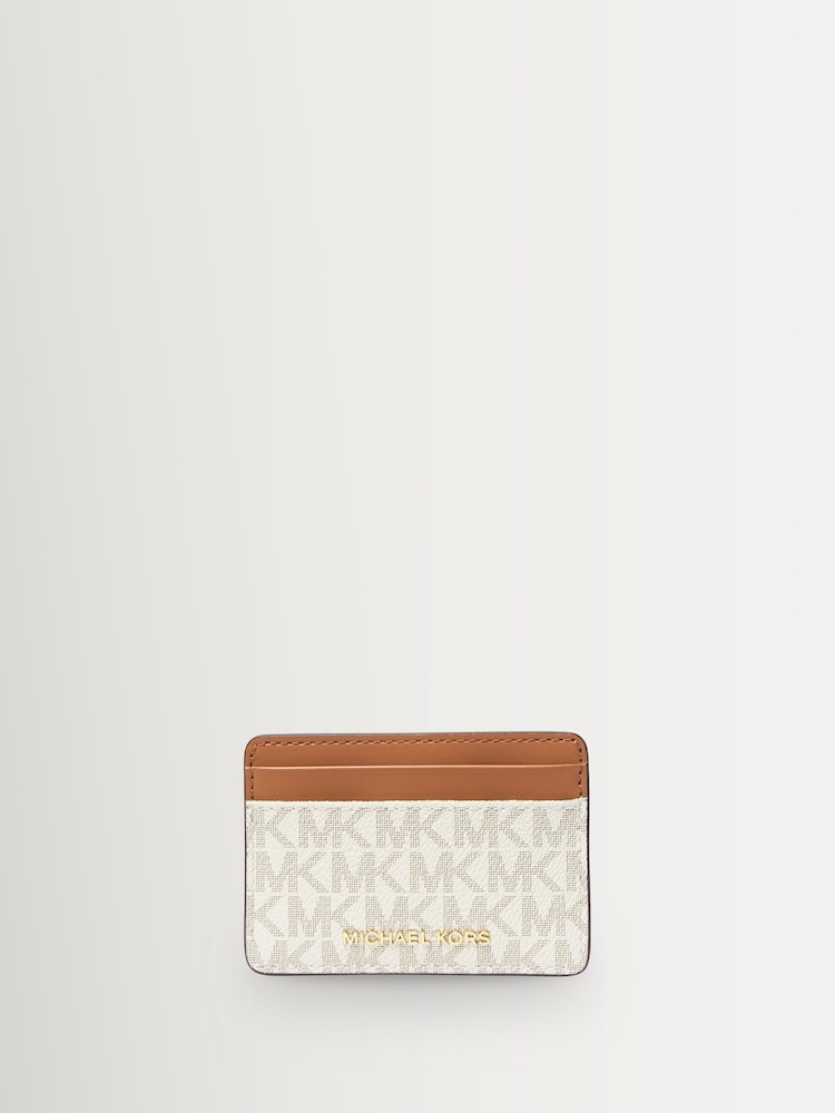 Michael Kors Cream Jet Set Card Holder - Image 1 of 5