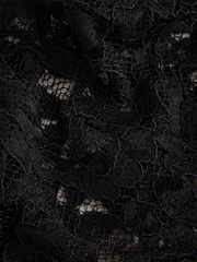 Black Floral Lace Flared Trousers - Image 9 of 9