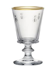 La Rochère Set of 4 Clear Bee Stemmed Wine Glasses Rimmed 24cl - Image 3 of 5