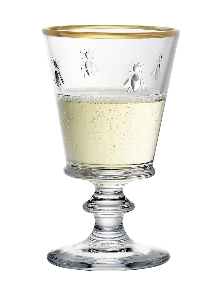 La Rochère Set of 4 Clear Bee Stemmed Wine Glasses Rimmed 24cl - Image 5 of 5 La Rochère Set of 4 Clear Bee Stemmed Wine Glasses Rimmed 24cl - Image 5 of 5