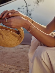 Missoma Gold Tone Micro Pearl Beaded Bracelet - Image 5 of 5