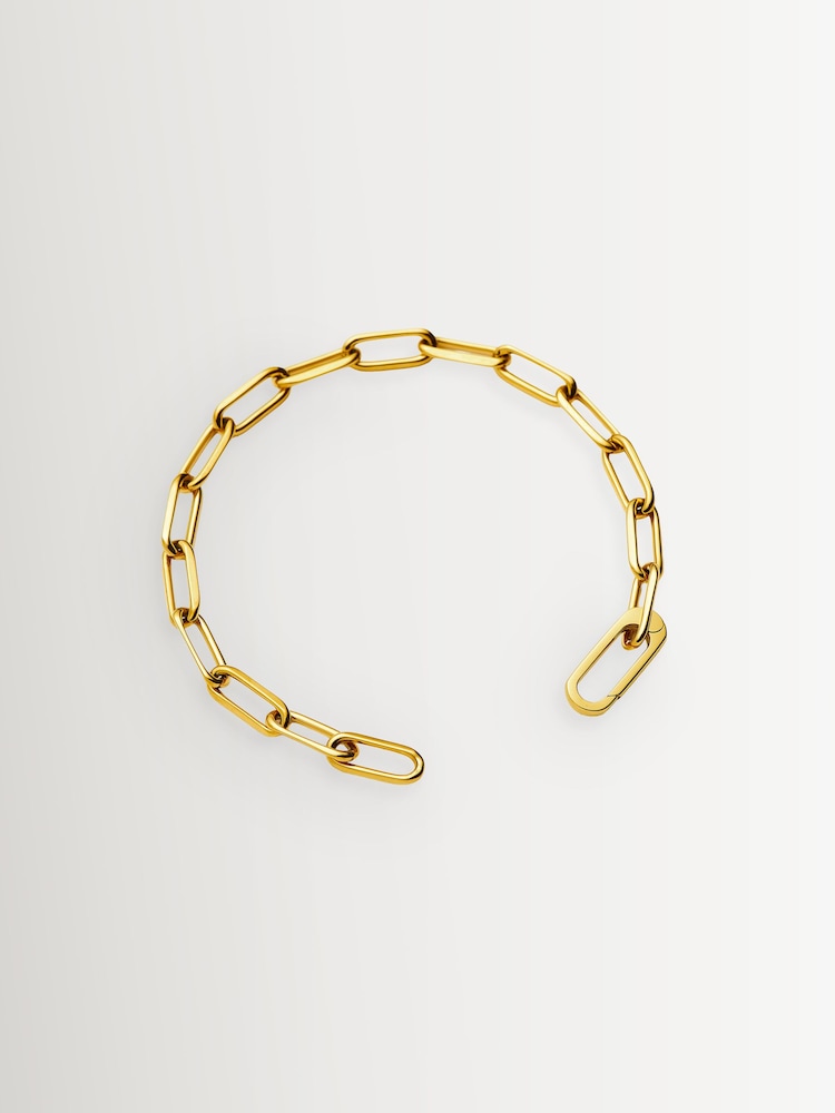 Missoma Gold Classic Paperclip Chain Bracelet - Image 2 of 4 Missoma Gold Classic Paperclip Chain Bracelet - Image 2 of 4