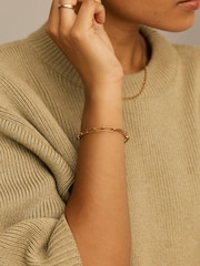 Missoma Gold Classic Paperclip Chain Bracelet - Image 4 of 4