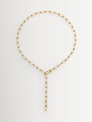 Missoma Gold Classic Paperclip Chain Necklace - Image 2 of 4