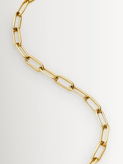 Missoma Gold Classic Paperclip Chain Necklace - Image 3 of 4