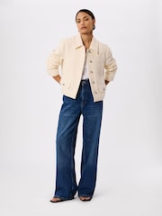 Whistles Petite Cropped Boucle Jacket - תמונה 3 מתוך 4