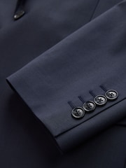 海軍藍 - N. Premium Tailored Fit Motionflex Stretch With Wool Suit Jacket - 圖片 10/11