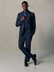 海軍藍 - N. Premium Tailored Fit Motionflex Stretch With Wool Suit Jacket - 圖片 2/11