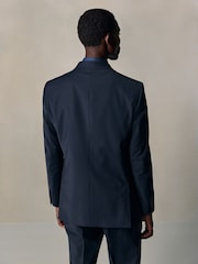 海軍藍 - N. Premium Tailored Fit Motionflex Stretch With Wool Suit Jacket - 圖片 5/11