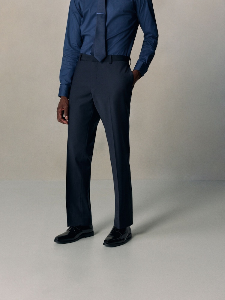 海軍藍 - N. Premium Tailored Fit Motionflex Stretch With Wool Suit Trousers - 圖片 2/9