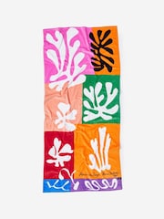 SlowTide Multi Snow Flowers Cotton Artistic Beach Towel - Image 3 of 3