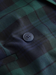 Črna/zelena - Check Double Breasted Blazer - Slika 6 iz 6