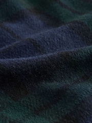 Marine/Vert - N.Premium Check Mini Skirt with Wool - Image 7 de 9