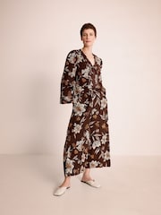 Monsoon Esther Floral Linen Blend Top - Imaginea 1 din 6