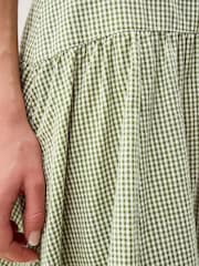 Monsoon Gaia Gingham Midi Skirt - 4的图像4｝