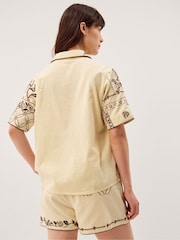 Monsoon Carly Tropical Embroidered Shirt - Imaginea 3 din 5