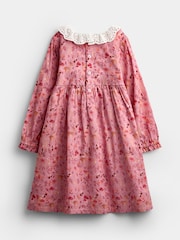 JoJo Maman Bébé Dark Red Woodland Character Dress & Knitted Vest Set - Image 3 of 7