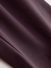 Burgundy Red Hourglass Faux Leather Bootcut Trousers - Image 6 of 7