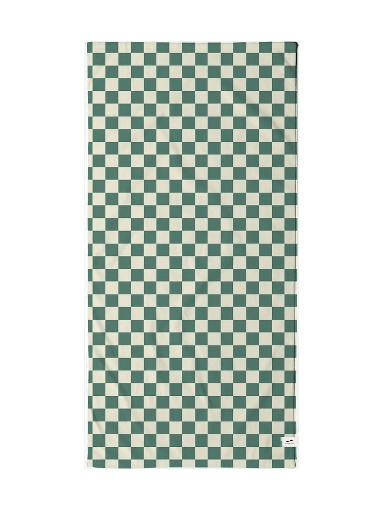 SlowTide Sage Mate Cotton Printed Patterned Bath Towel - Image 6 of 6