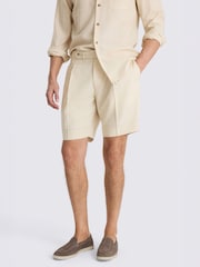 MOSS Natural Wool Pleated Shorts - Image 1 of 4