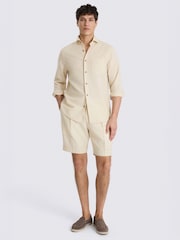 MOSS Natural Wool Pleated Shorts - Image 3 of 4