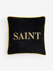 Rockett St George Black Saint Sinner Cushion - Image 6 of 7
