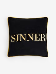 Rockett St George Black Saint Sinner Cushion - Image 7 of 7