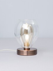 BHS Copper Carmella Table Lamp - Image 1 of 4