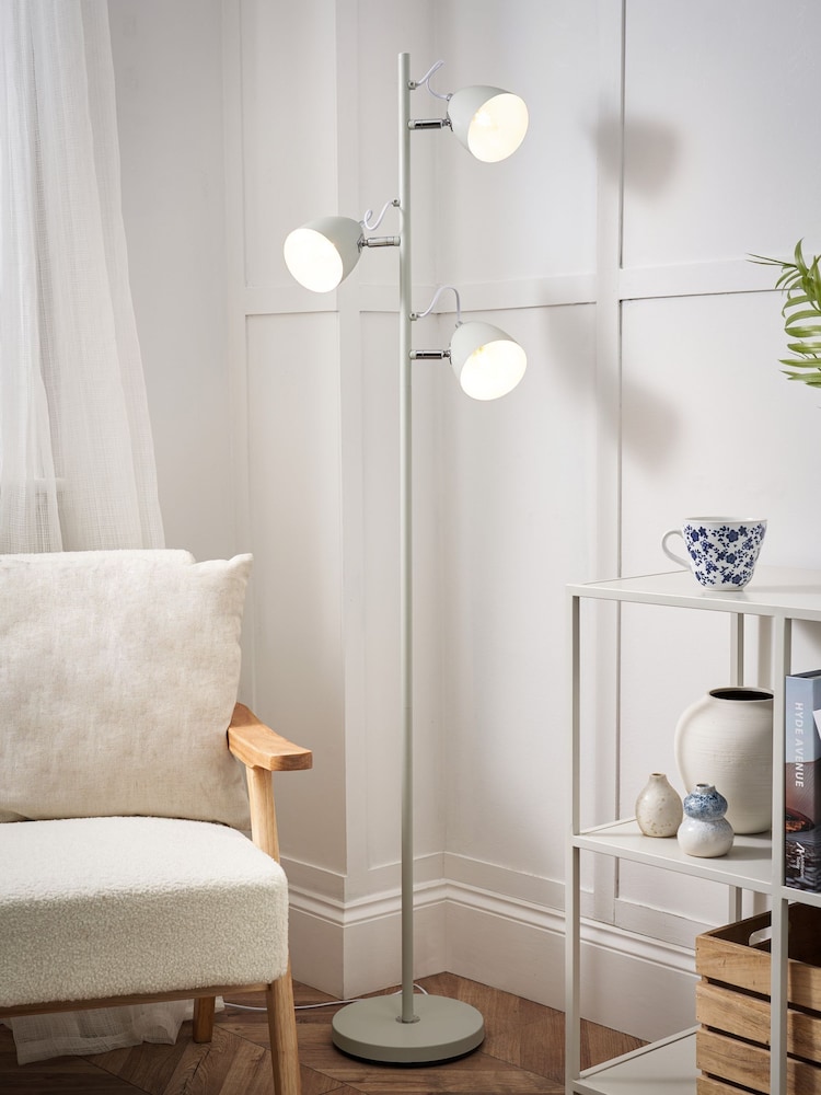 BHS Grey Task Floor Lamp - Image 1 of 7