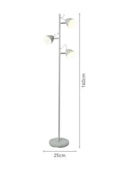 BHS Grey Task Floor Lamp - Image 4 of 7